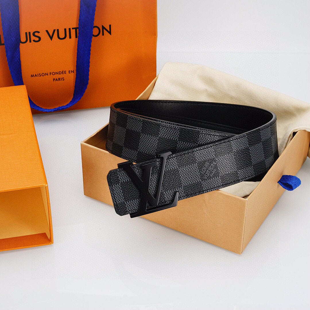 Luxury Black Lacquer Buckle Leather Belt – Premium Leather Belt