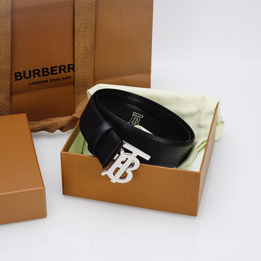 Belt with Silver Buckle – Premium Leather Belt
