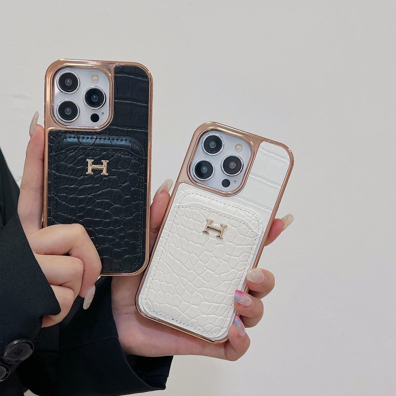 Rose Gold Leather iPhone Case – Elegant Everyday Protection