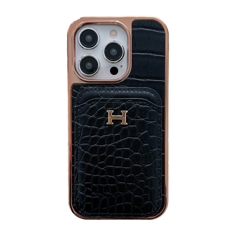 Rose Gold Leather iPhone Case – Elegant Everyday Protection