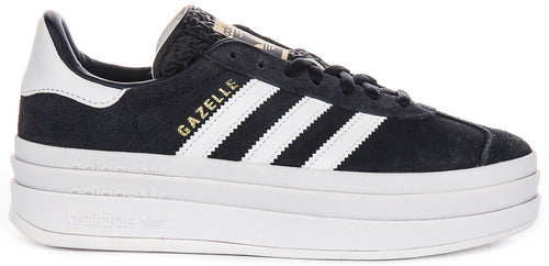Adidas Gazelle Bold J In Navy White For Youth