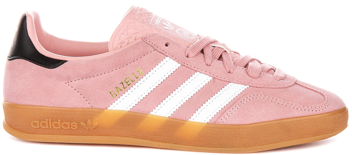 Adidas Gazelle Indoor In Pink White For Youth