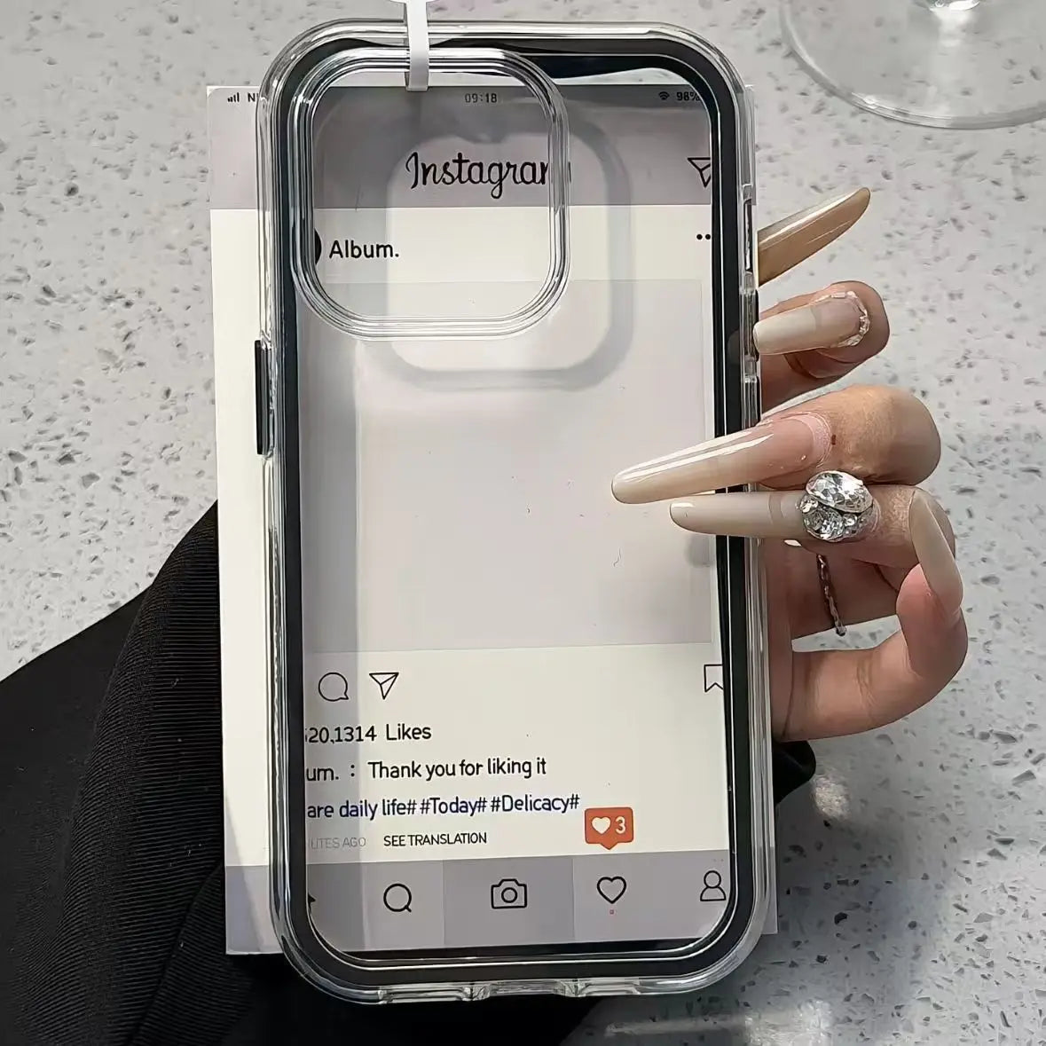 Luxury Candy Color Frame Clear Back Phone Case For iPhone 17 16 15 14 13 12 Pro Max- Acrylic Shockproof Bumper Cover