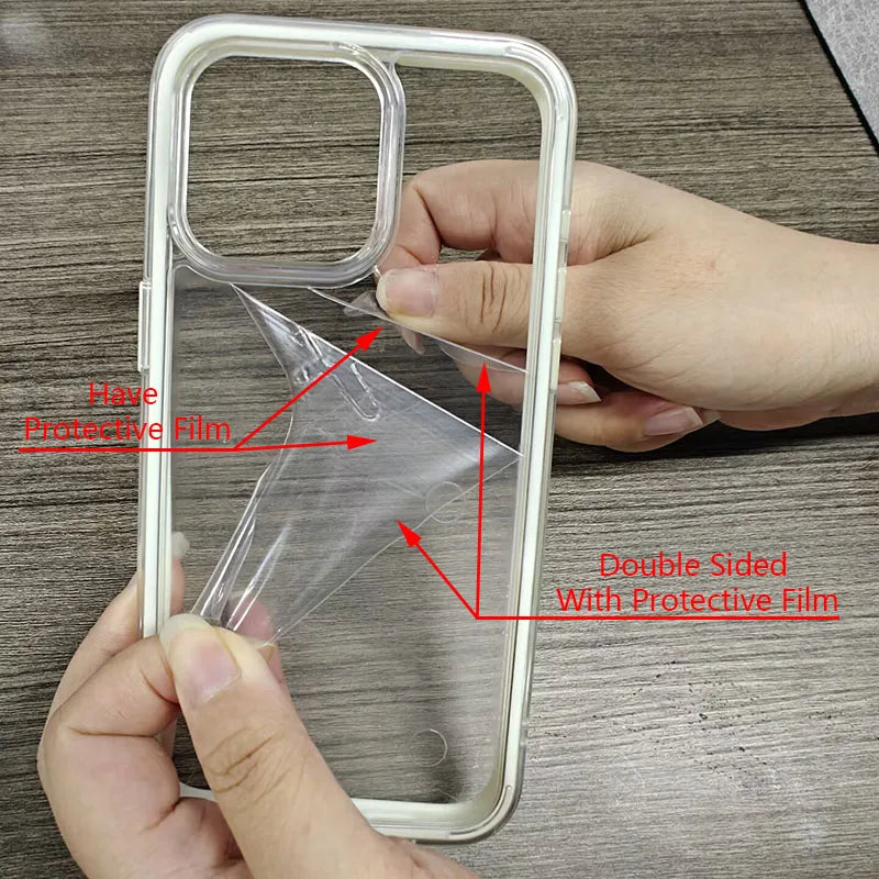 Luxury Candy Color Frame Clear Back Phone Case For iPhone 17 16 15 14 13 12 Pro Max- Acrylic Shockproof Bumper Cover