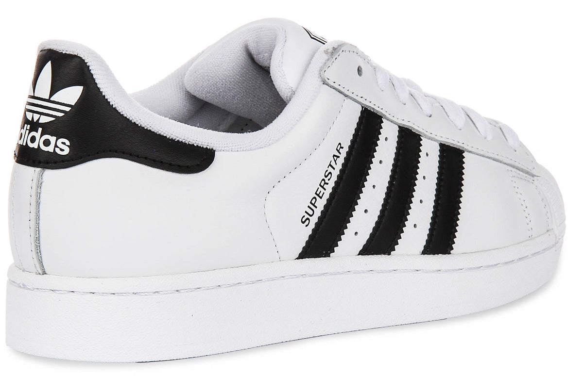 Adidas Superstar II In White Black