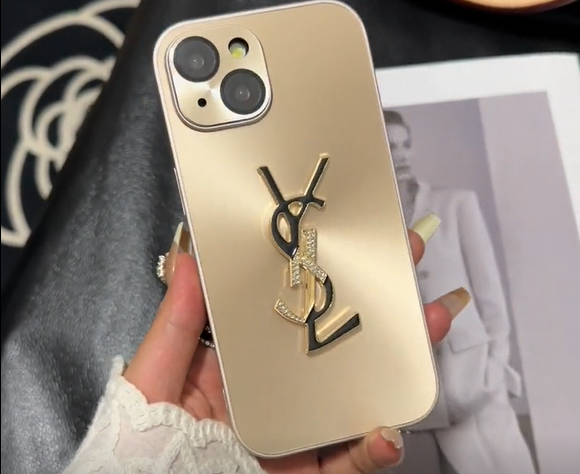 Elegant Letter Shine x Mono iPhone Case – Slim Luxury Protective Cover