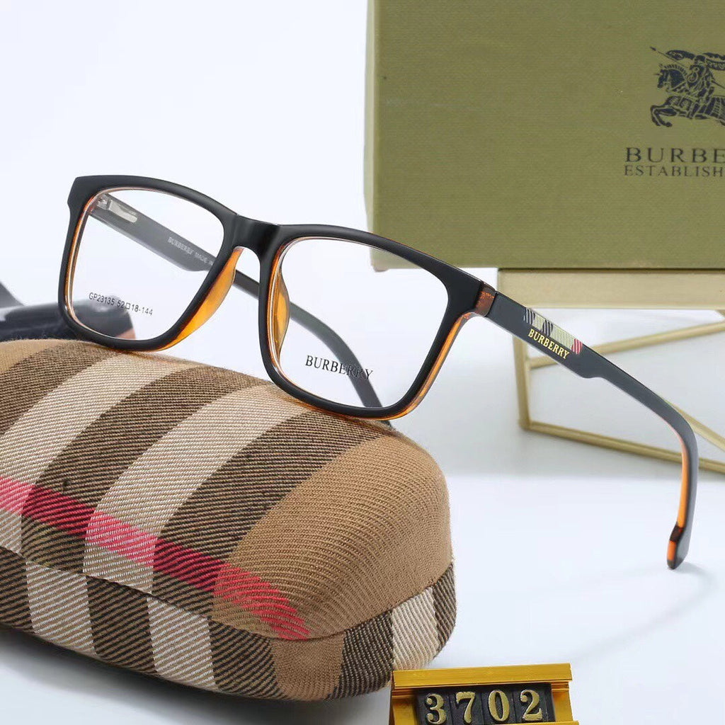 Fashion Plaid Temples Glasses Sunglasses – UV400 Protection Sunglasses