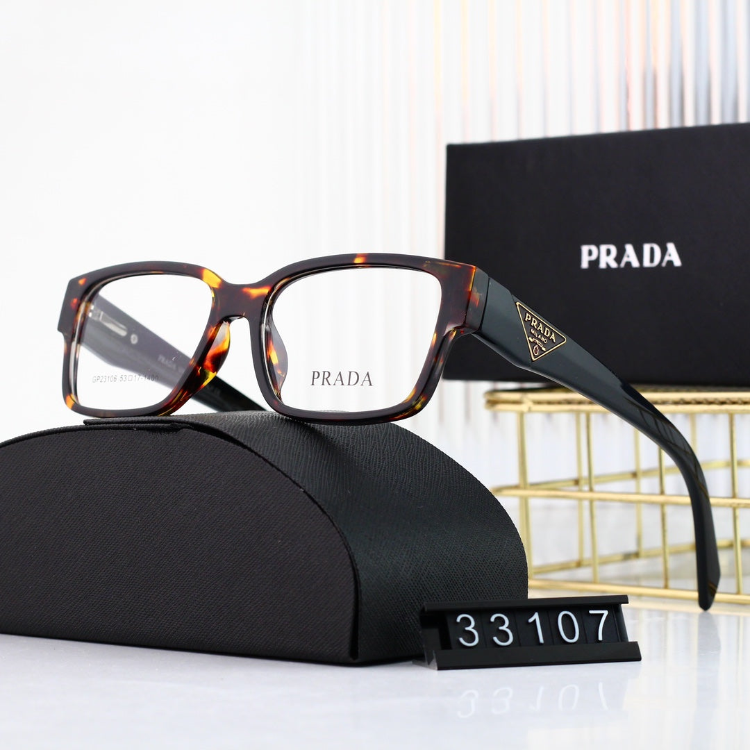 Classic Triangle Logo Square Glasses Sunglasses – Luxury Fashion Sunglasses