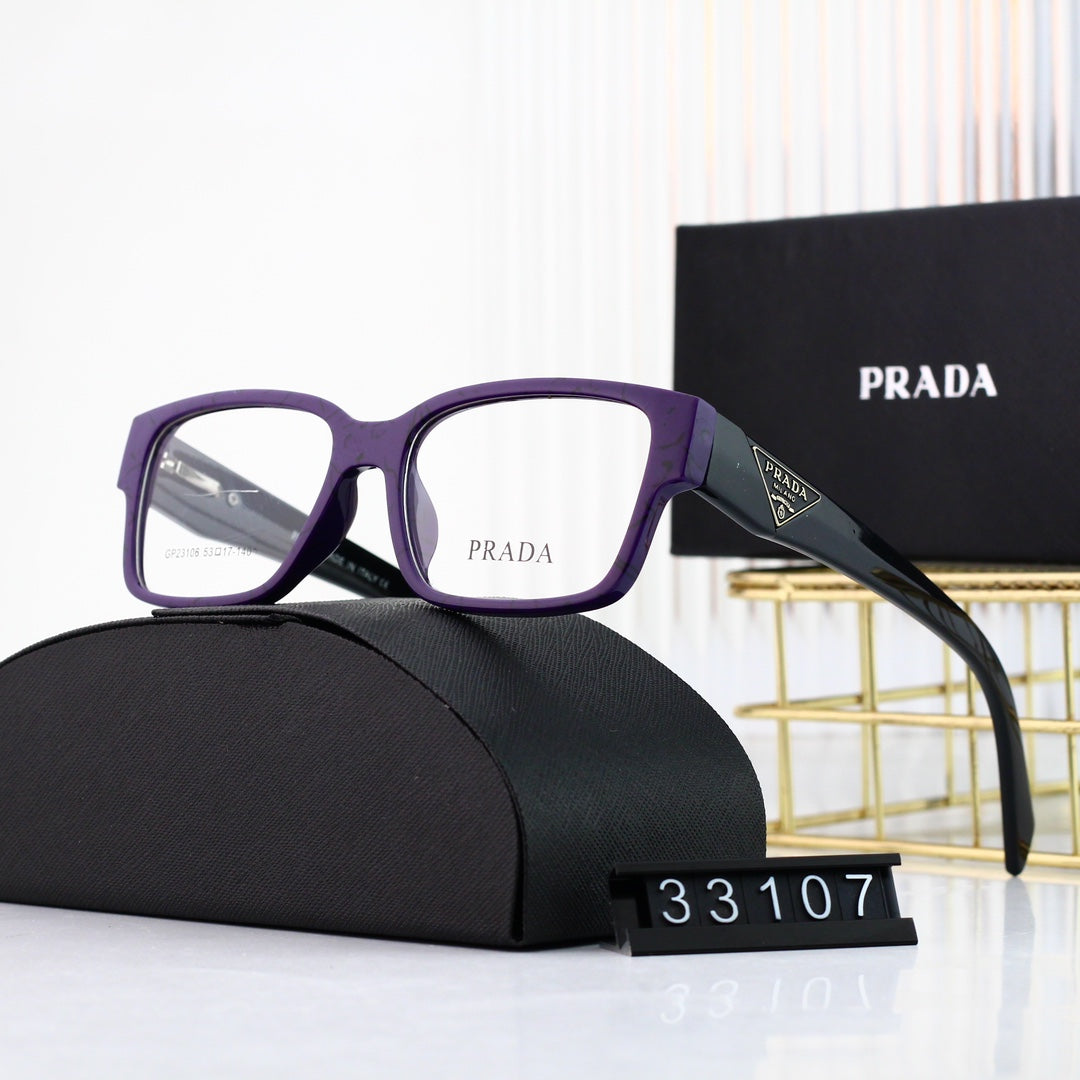 Classic Triangle Logo Square Glasses Sunglasses – Luxury Fashion Sunglasses