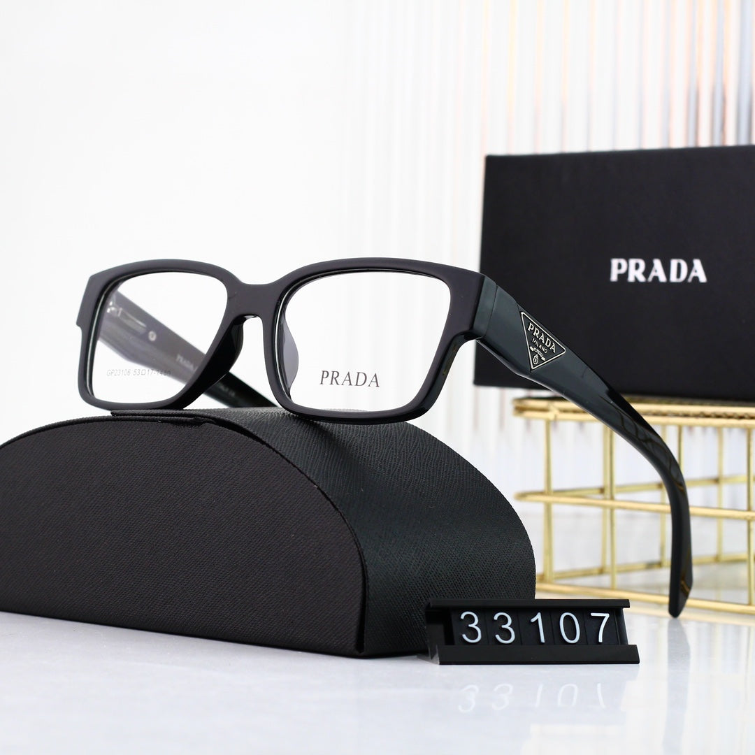 Classic Triangle Logo Square Glasses Sunglasses – Luxury Fashion Sunglasses