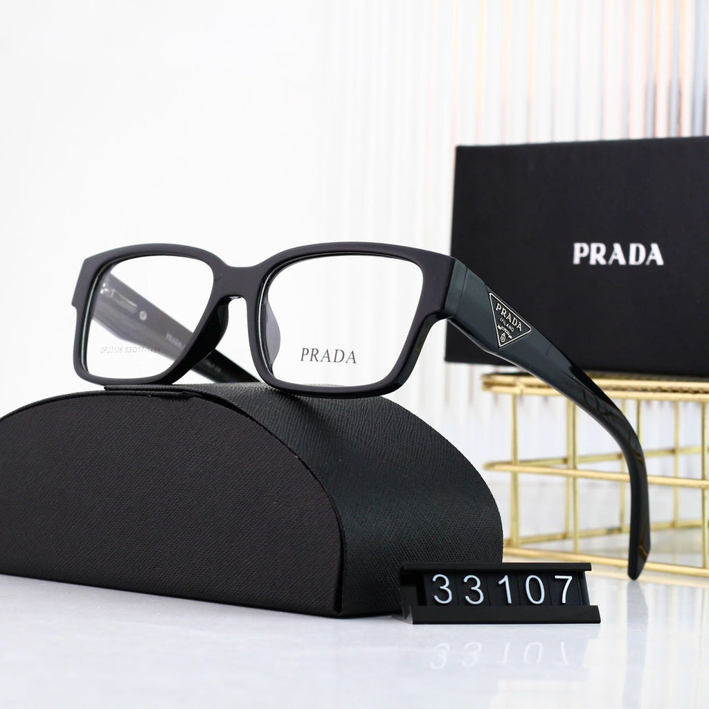 Classic Triangle Logo Square Glasses Sunglasses – Luxury Fashion Sunglasses