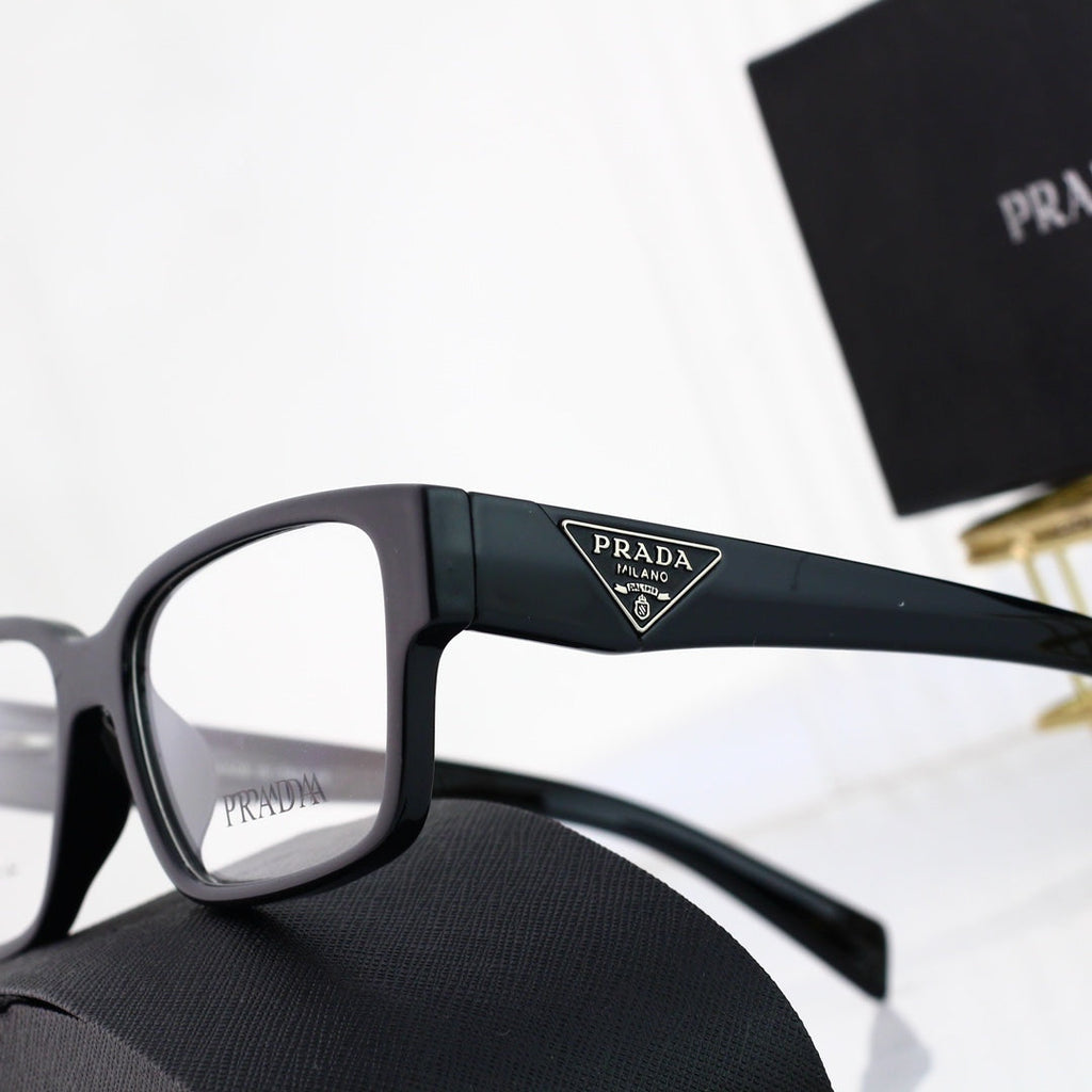 Classic Triangle Logo Square Glasses Sunglasses – Luxury Fashion Sunglasses