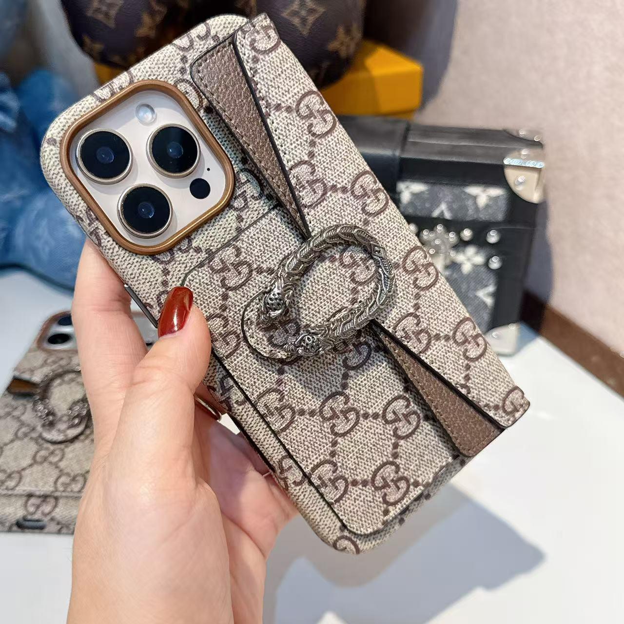 Premium Classic Canvas Card Holder iPhone Case – Shockproof Protective Phone Cover