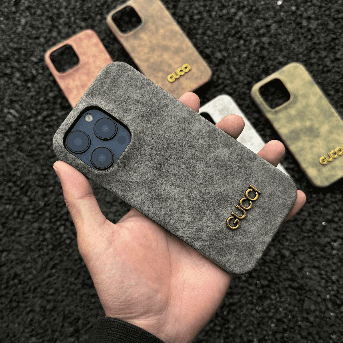 Classic Vintage Suede-Style iPhone Case – Slim Luxury Protective Cover
