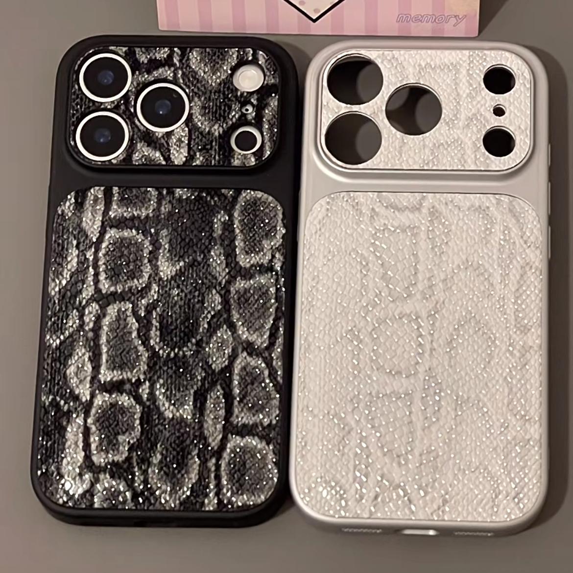 Luxury Snake Skin Texture iPhone Case – Elegant Everyday Protection