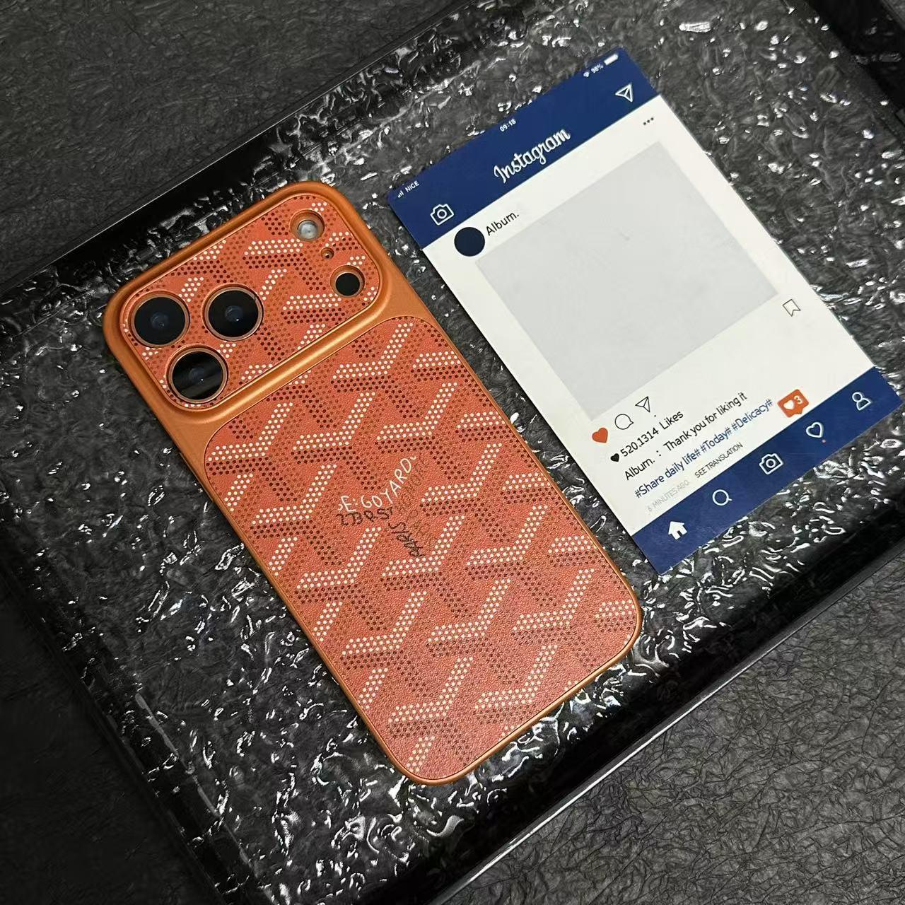 G-Y Stylish Embossed Texture Case for iPhone – Slim Luxury Protective Cover