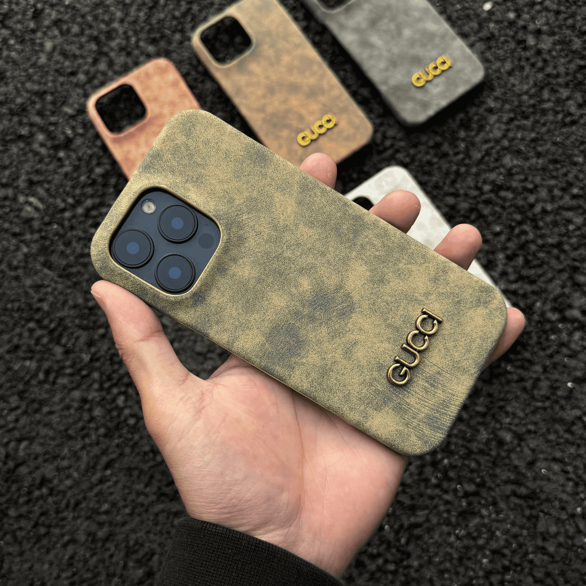 Classic Vintage Suede-Style iPhone Case – Slim Luxury Protective Cover