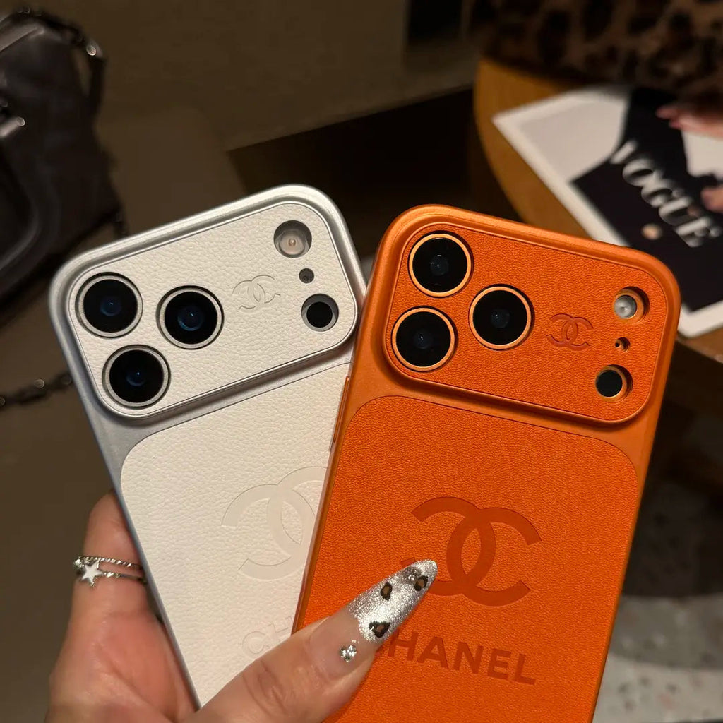 Luxury Embossed Leather Protective iPhone Case – Premium Protective Phone Cover