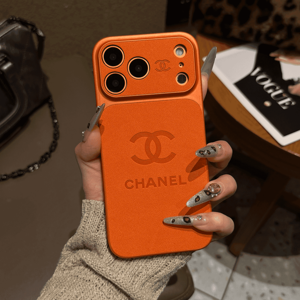Luxury Embossed Leather Protective iPhone Case – Premium Protective Phone Cover