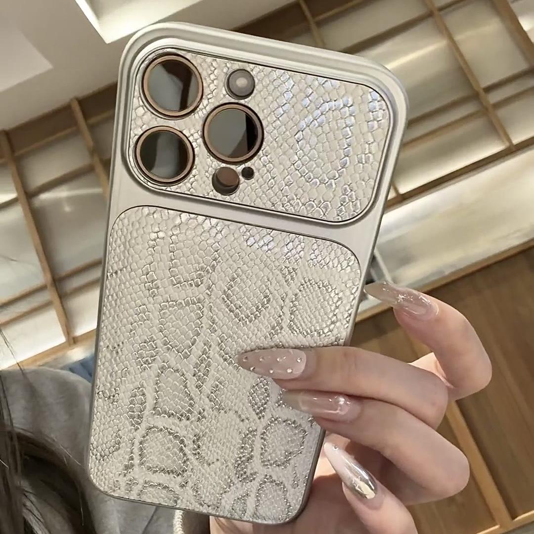 Luxury Snake Skin Texture iPhone Case – Elegant Everyday Protection