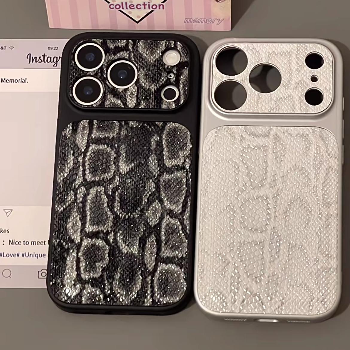 Luxury Snake Skin Texture iPhone Case – Elegant Everyday Protection