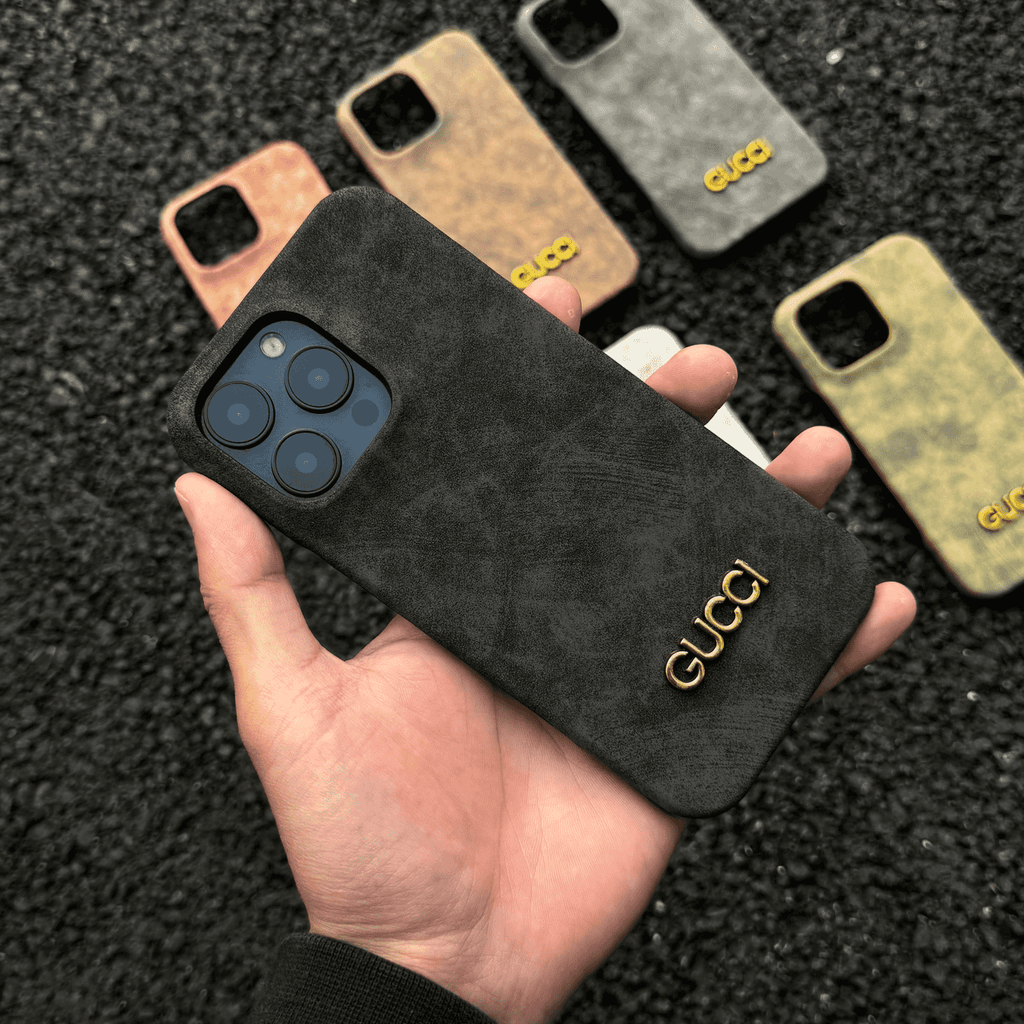 Classic Vintage Suede-Style iPhone Case – Slim Luxury Protective Cover