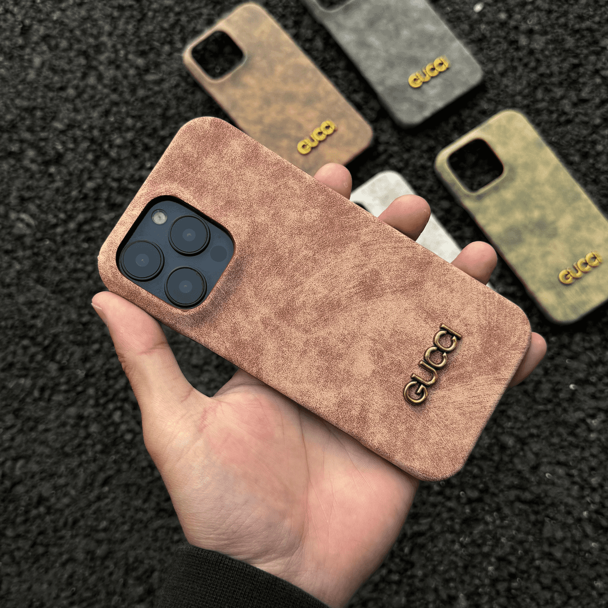 Classic Vintage Suede-Style iPhone Case – Slim Luxury Protective Cover