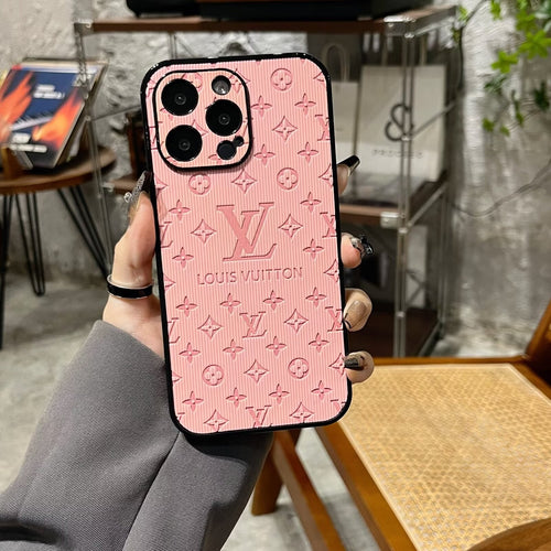 Case for iPhone 17- 3D Monogram Embossed Leather