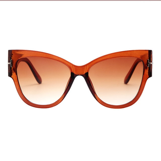 New Fashion Brand Designer Tom Cat Eye Sunglasses Women Oversized Frame Vintage Sun Glasses Oculos de Sol UV400