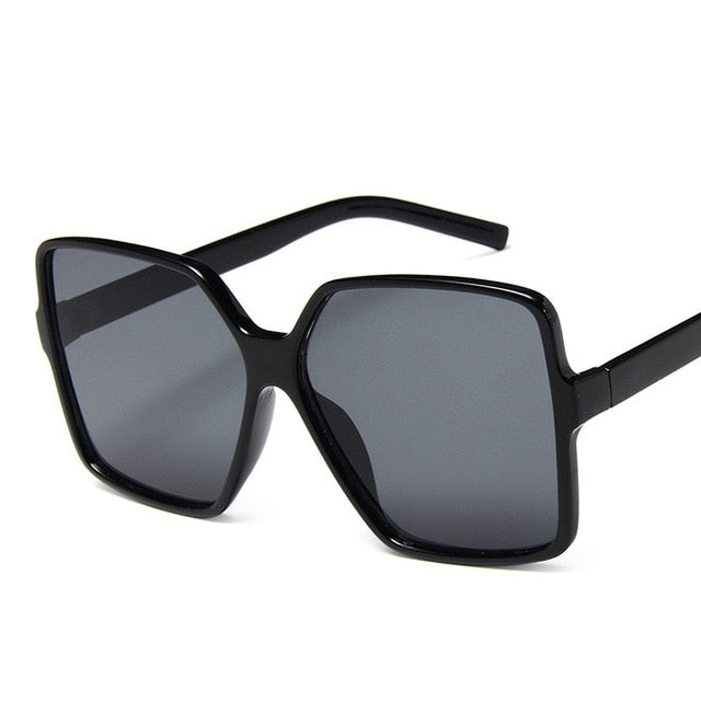Higody Fashion Women Oversize Sunglasses Gradient Plastic Brand Designer Female Sun Glasses UV400 Lentes de Sol Mujer