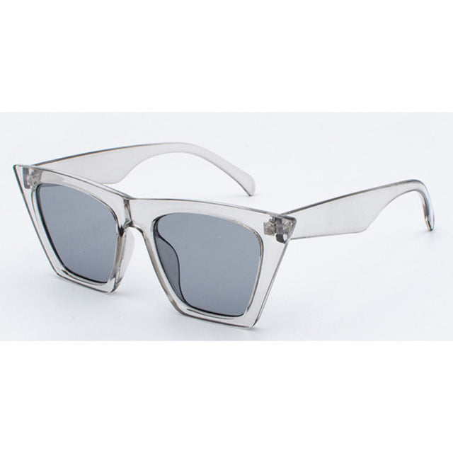 New Brand Sunglasses Square Glasses Personalized Cat Eyes Colorful Sunglasses Trend Versatile Sunglasses UV400 Curtain